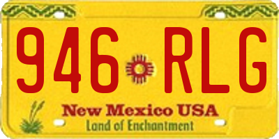 NM license plate 946RLG