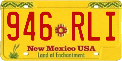 NM license plate 946RLI
