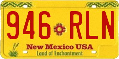 NM license plate 946RLN