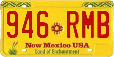 NM license plate 946RMB