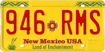 NM license plate 946RMS