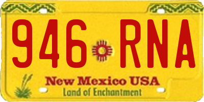 NM license plate 946RNA