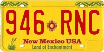 NM license plate 946RNC