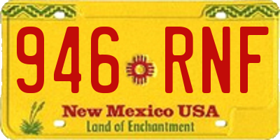 NM license plate 946RNF