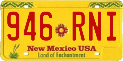 NM license plate 946RNI