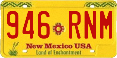 NM license plate 946RNM