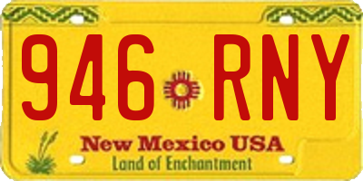 NM license plate 946RNY