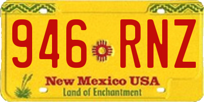 NM license plate 946RNZ