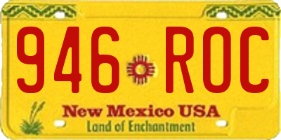 NM license plate 946ROC