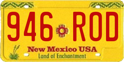 NM license plate 946ROD