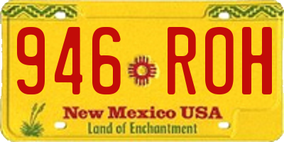 NM license plate 946ROH