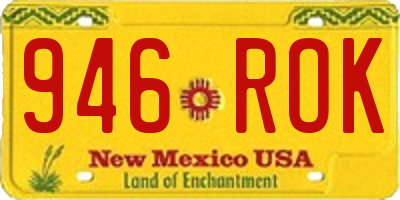 NM license plate 946ROK