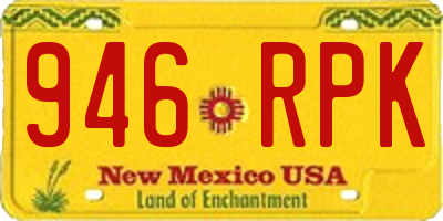 NM license plate 946RPK