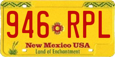 NM license plate 946RPL