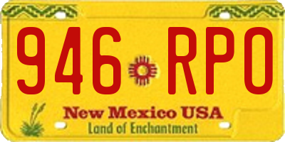 NM license plate 946RPO