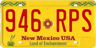 NM license plate 946RPS