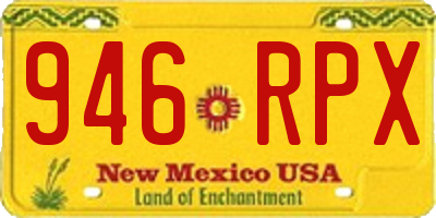 NM license plate 946RPX
