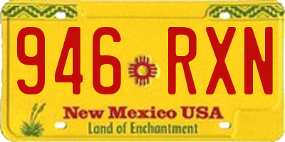 NM license plate 946RXN