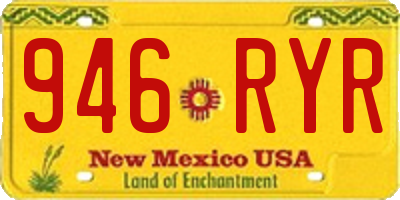 NM license plate 946RYR