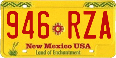 NM license plate 946RZA