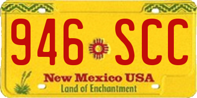 NM license plate 946SCC