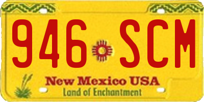 NM license plate 946SCM