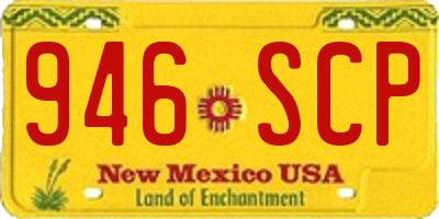 NM license plate 946SCP