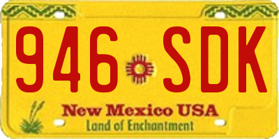 NM license plate 946SDK