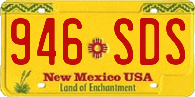 NM license plate 946SDS