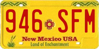 NM license plate 946SFM