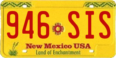 NM license plate 946SIS