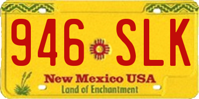NM license plate 946SLK