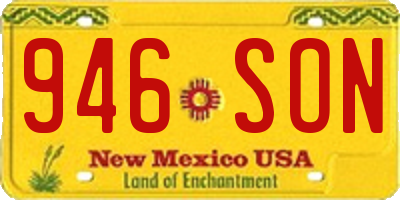 NM license plate 946SON