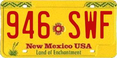 NM license plate 946SWF