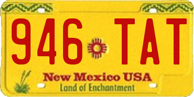 NM license plate 946TAT
