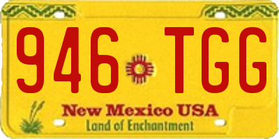 NM license plate 946TGG