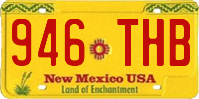 NM license plate 946THB