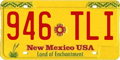 NM license plate 946TLI