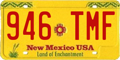NM license plate 946TMF