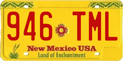 NM license plate 946TML