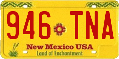 NM license plate 946TNA