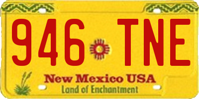 NM license plate 946TNE