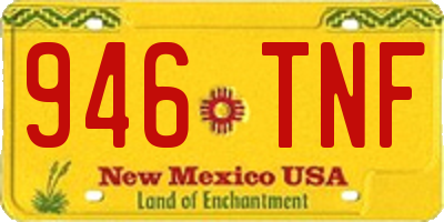 NM license plate 946TNF