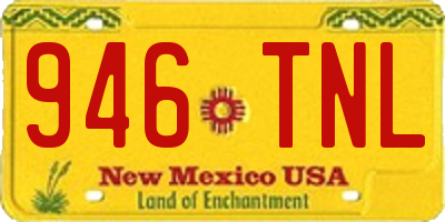 NM license plate 946TNL
