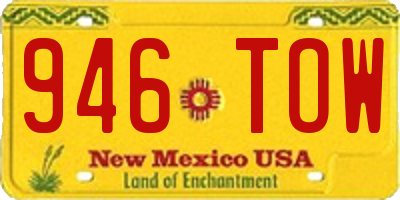 NM license plate 946TOW