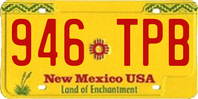 NM license plate 946TPB