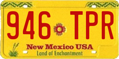 NM license plate 946TPR