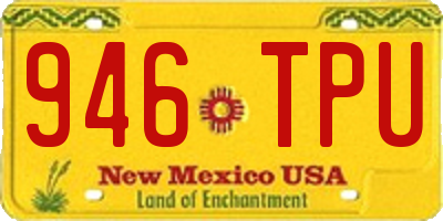 NM license plate 946TPU