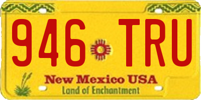 NM license plate 946TRU