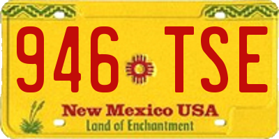 NM license plate 946TSE